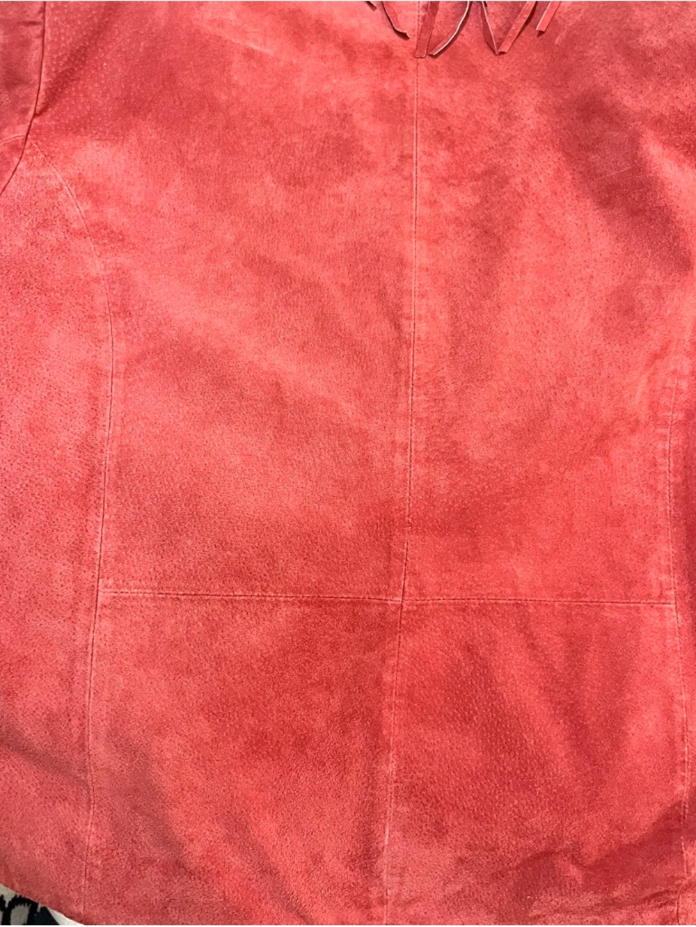 Dialogue Fringe Light Rust  Suede Leather Jacket 2X - Picture 8 of 9